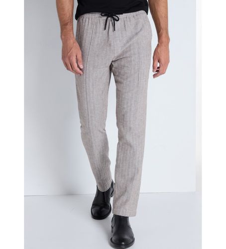 Pantalon chino taille moyenne - Jogger - Taille moyenne (30), Casuel, Gris, Coton - Victorio & Lucchino, V&L - Modalova