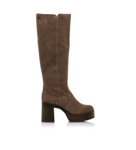 Bottes en cuir marron des années 60 - Hauteur du talon 8cm (37), 5 à 8 cm, Fermeture éclair, Casuel - MTNG - Modalova