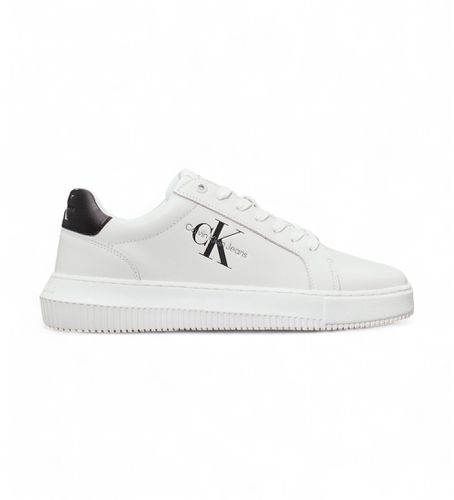 YM0YM00681 Chunky leather Chunky cupsole trainers (42), Cuir, Blanc, Plat, Lacets, Casuel - Calvin Klein Jeans - Modalova