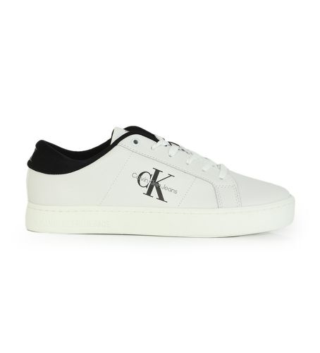 YM0YM00864 Classic Cupsole Low Leather Sneakers (41), Cuir, Noir, Blanc, Plat, Lacets, Casuel - Calvin Klein Jeans - Modalova