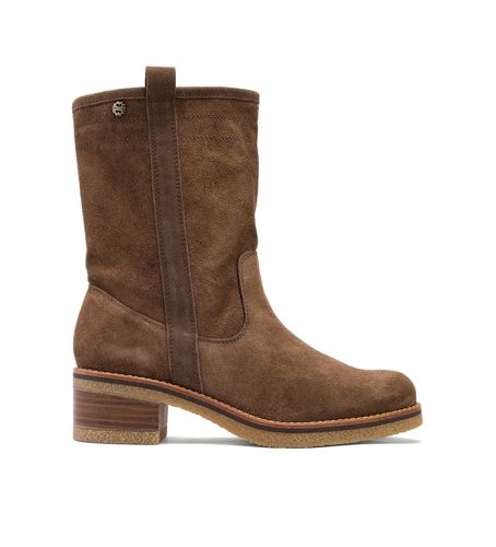 Bottes en cuir marron Paula - Hauteur du talon 5cm (36), 5 à 8 cm, Aucun, Casuel - Porronet - Modalova