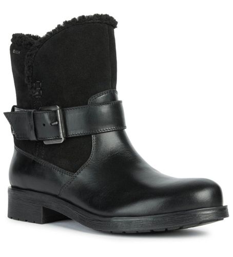 D26C5A 04322 Bottines en cuir D Rawelle B Abx (36), Plat, Aucun, Casuel - GEOX - Modalova