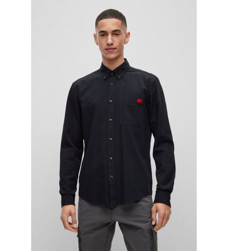 Chemise slim noire (S), Casuel, Coton, Classique, Manche longue - HUGO - Modalova