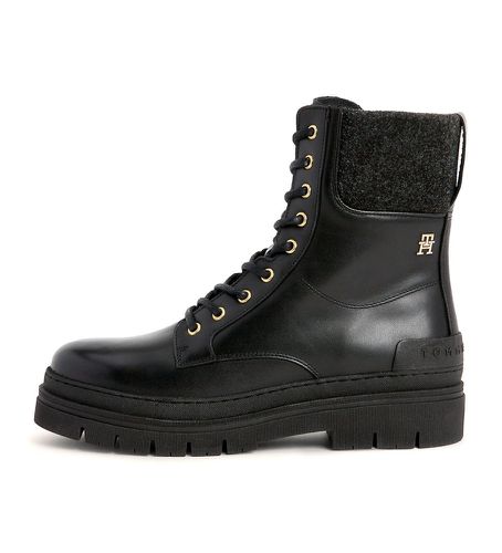 FW0FW07500 Bottes Feutre (37), Cuir, 3 à 5 cm, Lacets, Casuel - Tommy Hilfiger - Modalova