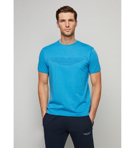 HM500779 Am Emboss T-shirt (S), Casuel, Coton, Manche courte, Durable - Hackett London - Modalova