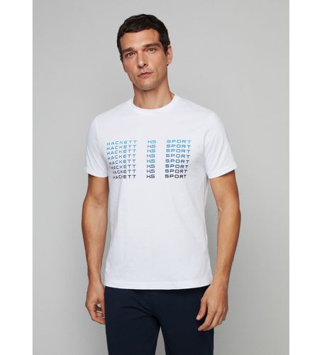 HM500803 T-shirt Hs Logo Fade (XXL), Casuel, Coton, Manche courte - Hackett London - Modalova