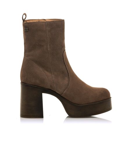 Bottines en cuir des années soixante, marron (37), 5 à 8 cm, Fermeture éclair, Casuel - Mustang - Modalova