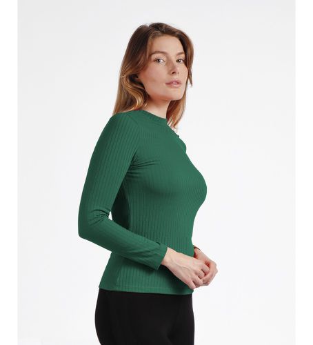 Rib Perkins Long Sleeve Warm T-Shirt (XL), Casuel, Vert, Polyester, Manche longue - Admas - Modalova