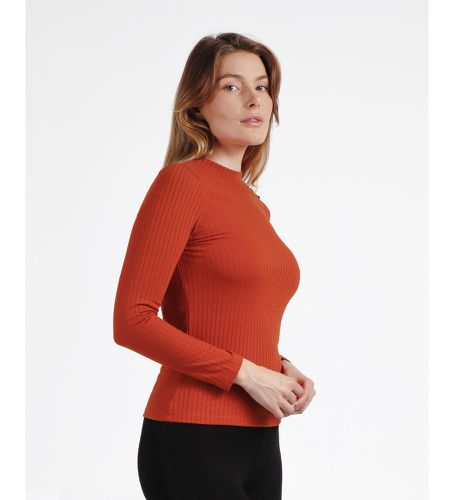 Rib Perkins Long Sleeve Warm T-Shirt (M), Rouge, Casuel, Polyester, Manche longue - Admas - Modalova