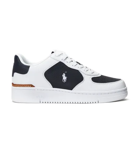 Masters Court Leather Sneakers (45), Cuir, Blanc, Plat, Lacets, Casuel - Polo Ralph Lauren - Modalova