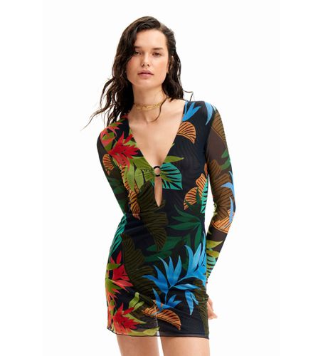 SWMK20 Mini robe en tulle tropical (L), Casuel, Manche longue, Polister recyclé, Durable - Desigual - Modalova