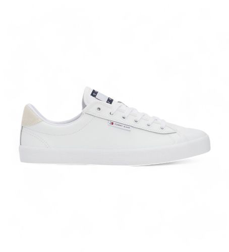 EM0EM01314 Baskets en cuir avec semelle renforcée et logo (41), Plat, Lacets, Casuel - Tommy Jeans - Modalova