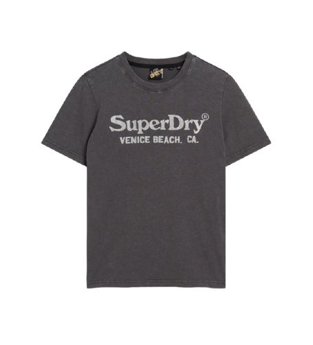 W1011403A T-shirt avec finition métallique grise (S), Casuel, Coton, Manche courte - Superdry - Modalova