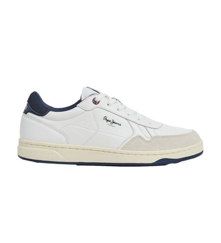 PMS00013 Kore Brit Leather Sneakers (43), Cuir, Blanc, Plat, Lacets, Casuel - Pepe Jeans - Modalova