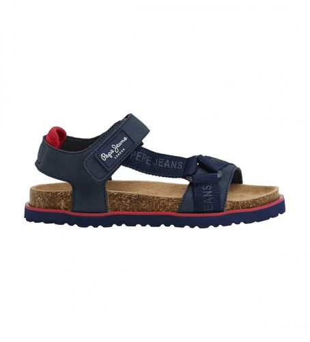 PBS90057 Sandales Berlin Monday (32), Plat, Velcro, Casuel, Marine - Pepe Jeans - Modalova