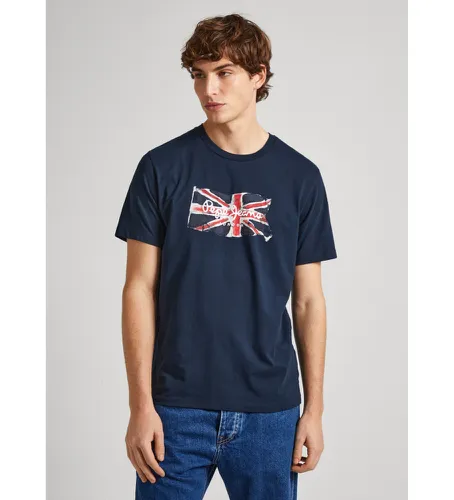 PM509384 T-shirt Clag (XL), Casuel, Coton, Manche courte, Durable, Marine - Pepe Jeans - Modalova