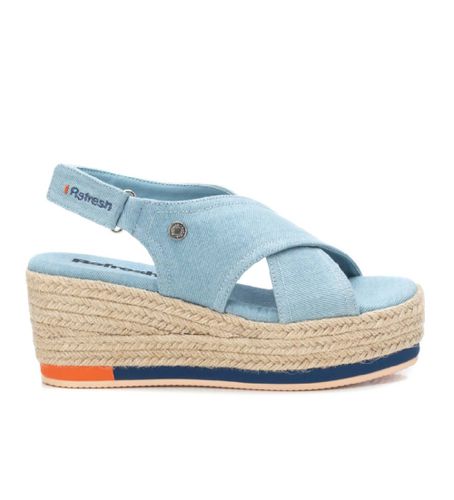 JEANS Sandales 171872 -Hauteur de la semelle compensée 7cm (37), Tissu, 5 à 8 cm, Velcro, Casuel - Refresh - Modalova