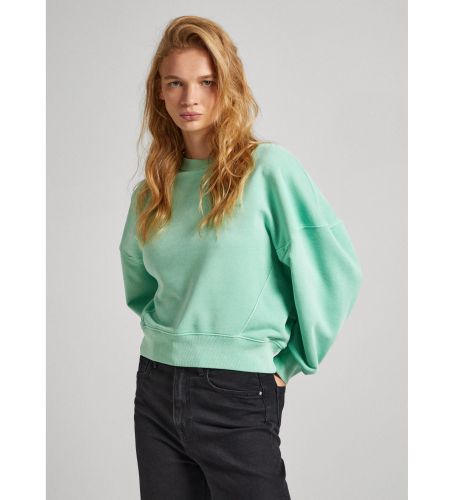 PL581432 Sweat-shirt Lynette (M), Casuel, Vert, Coton, Manche longue - Pepe Jeans - Modalova