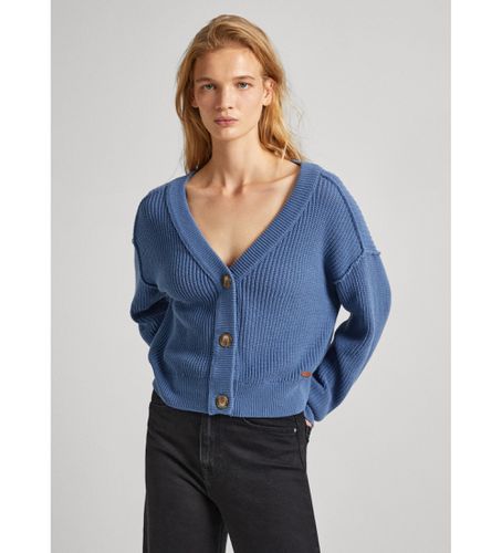 PL702141 Cardigan Geneva (XS), Bleu, Casuel, Coton, Manche longue - Pepe Jeans - Modalova