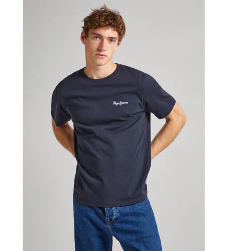 PM509367 Single Cliford T-shirt (XS), Casuel, Coton, Manche courte, Marine - Pepe Jeans - Modalova