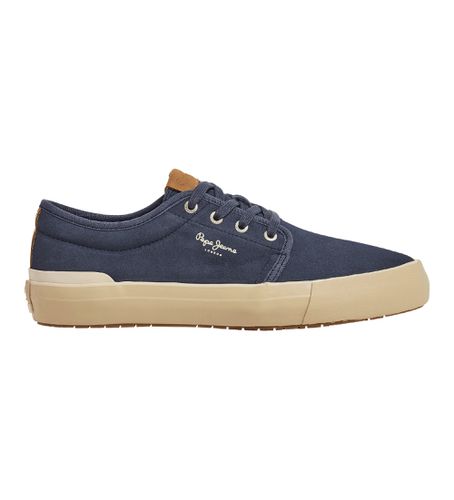 PMS31037 Ben Urban Leather Sneakers (40), Cuir, Plat, Lacets, Casuel, Marine - Pepe Jeans - Modalova