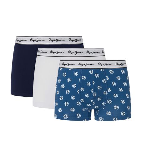 PMU11146 Pack 3 caleçons Boxer Dot , , navy (L), Blanc, Bleu, Homewear, Coton, Durable, Marine - Pepe Jeans - Modalova