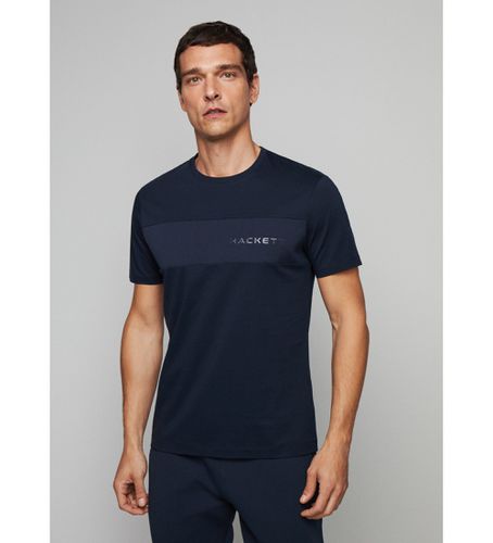 HM500802 T-shirt Hs Insert Logo (XS), Casuel, Coton, Manche courte, Marine - Hackett London - Modalova