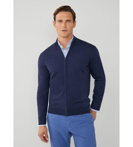 HM703135 Gmd Merino Silk Fz pull (M), Casuel, Coton, Marine - Hackett London - Modalova