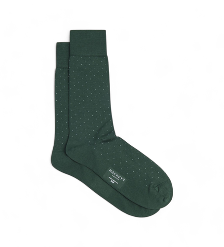 HMU30052 Chaussettes à pois vertes (M-L), Homewear, Coton - Hackett London - Modalova