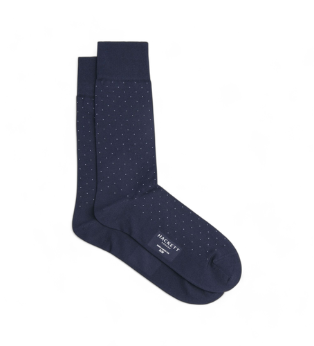 HMU30052 Chaussettes polkadot (M-L), Homewear, Coton, Marine - Hackett London - Modalova