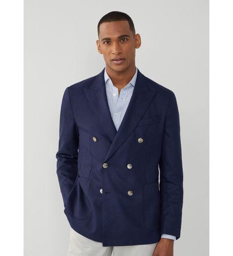 HM443311 Blazer Silk Wl Hopsack Db (36/34), Casuel, Laine, Classique - Hackett London - Modalova