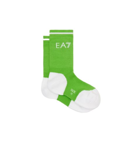 Unisex. 245022_CC999 Chaussettes de tennis vertes (XL), Casuel, Coton - EA7 - Modalova