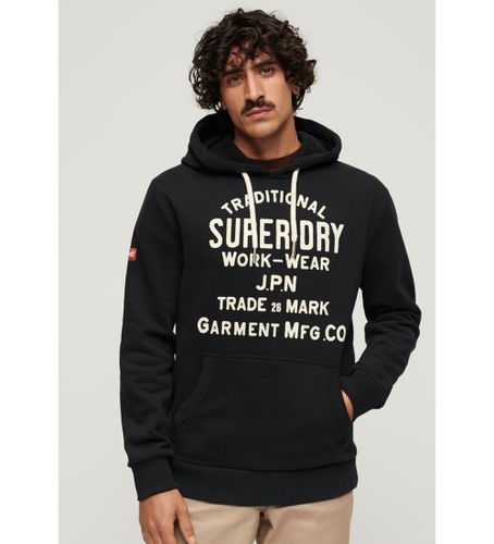 M2013576A Sweat à capuche Workwear avec graphisme floqué (S), Casuel, Coton, Manche longue - Superdry - Modalova