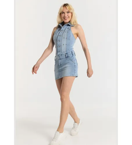 Robe bustier courte et boutonnée avec dos ouvert en (XS), Casuel, Coton, Denim, Sans manches / bretell - Lois Jeans - Modalova