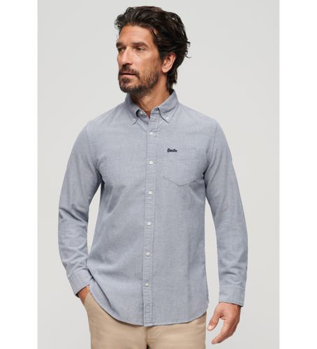 M4010653A Chemise Oxford bleue (XXL), Casuel, Fête, Coton, Classique, Manche longue - Superdry - Modalova