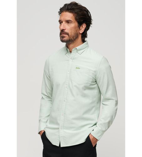 M4010653A Chemise Oxford verte (XXL), Casuel, Fête, Coton, Classique, Manche longue - Superdry - Modalova