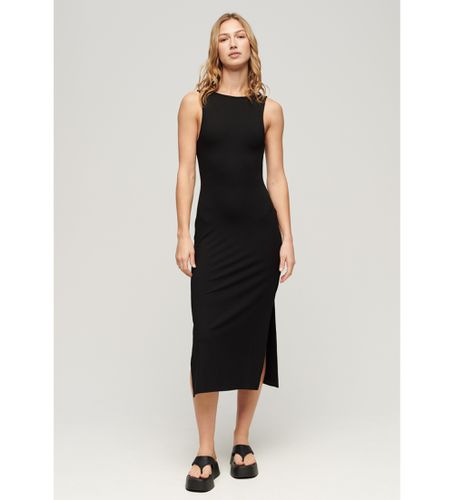 W8011612A Robe midi en maille avec dos croisé (L), Casuel, Viscose, Sans manches / bretelles - Superdry - Modalova