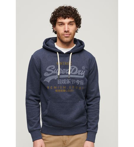 M2013565A Sweat-shirt Vintage Heritage classic logo (S), Casuel, Manche longue, Durable, Marine, Coton Recyclé - Superdry - Modalova