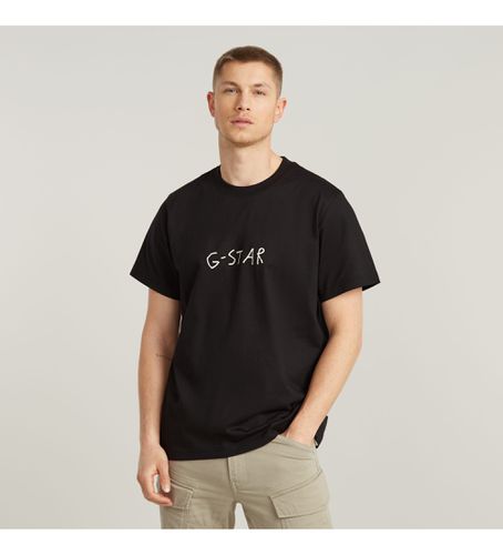 D25699-C336-6484 Handwriting Back Print Loose T-shirt (XXS), Casuel, Manche courte, Le coton biologique, Durable - G-Star - Modalova