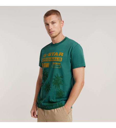 D24681-336-G282 T-shirt Palm Originals (XS), Casuel, Manche courte, Le coton biologique, Durable - G-Star - Modalova