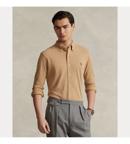 Manches de chemise en tricot marron (L), Casuel, Lin, Manche longue - Polo Ralph Lauren - Modalova