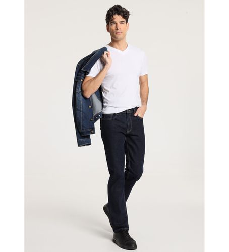 Jeans Medium Regular - Rinse|Taille en pouces (30), Casuel, Coton, Denim - Six Valves - Modalova