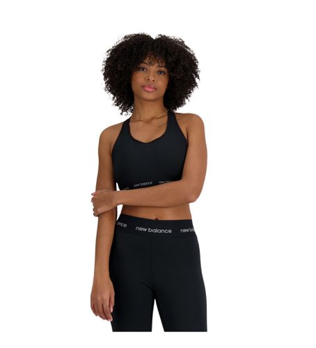 WB41048 Soutien-gorge de sport Sleek à maintien moyen (XS), Polister recyclé, Durable - New Balance - Modalova