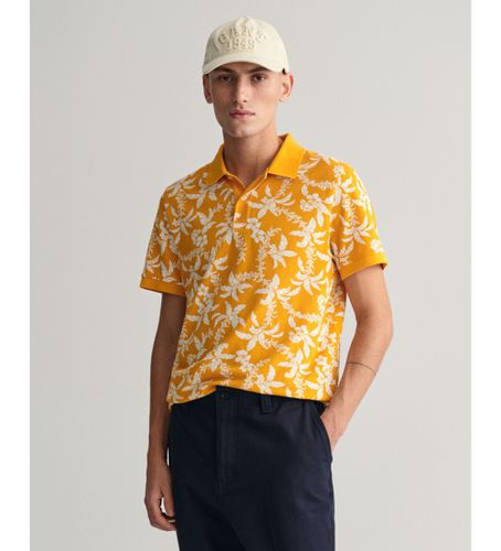 Polo en piqué Palm Lei Print (S), Casuel, Coton, Manche courte - Gant - Modalova