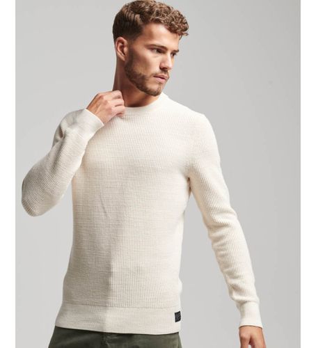 M6110567A Pull en maille à col rond et texture (L), Casuel, Coton - Superdry - Modalova