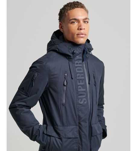 M5011390A Coupe-vent Ultimate Microfibre SD Wind Wind Jacket (S), Casuel, Polyester, Manche longue, Marine - Superdry - Modalova