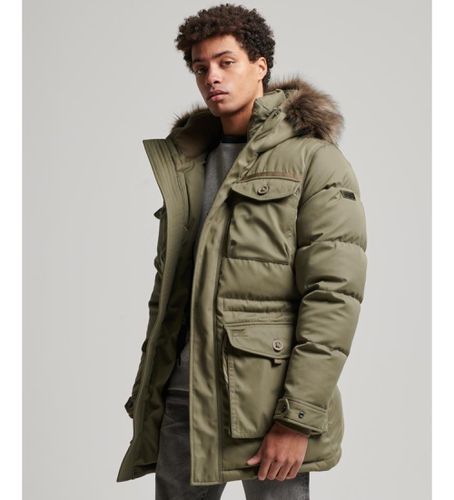 M5011744A Parka en fourrure synthétique Chinook (S), Casuel, Vert, Polyester - Superdry - Modalova