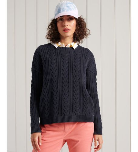 W6110166A Pull en maille à col rond et épaules tombantes (XS), Casuel, Coton - Superdry - Modalova