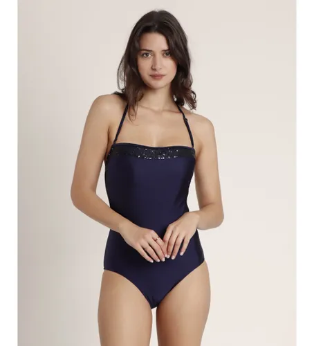 Maillot de bain bandeau à paillettes (S), Beachwear, Polyamide - Admas - Modalova