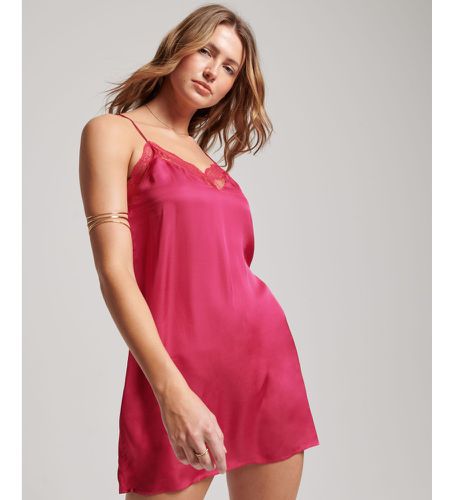 W8011420A Minirobe à bretelles en satin (M), Casuel, Fête, Rose, Viscose, Sans manches / bretelles - Superdry - Modalova